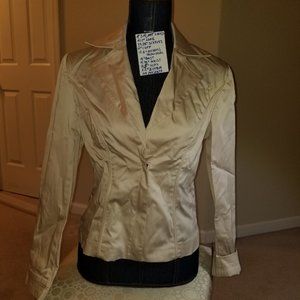 #315 NWOT Work to Weekend Cotton Blend Beige Jackt
